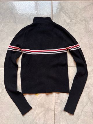 Maglione collo alto a righe