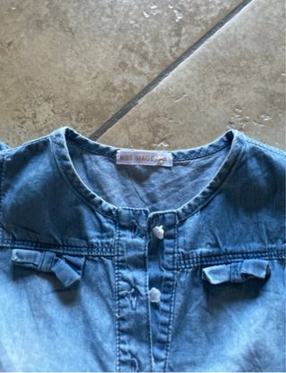 Vestito Jeans bimba fiori