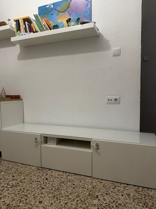 Mueble TV blanco Ikea - Moderno