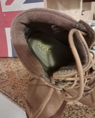 Scarpe uomo camoscio beige, n.42.