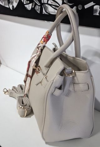 Bolso bandolera beige
