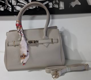 Bolso bandolera beige