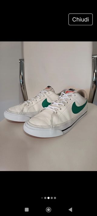 Nike Sneakers verdi e bianche 36,5