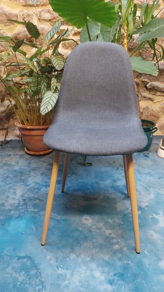 Silla gris comedor MAISONS DU MONDE