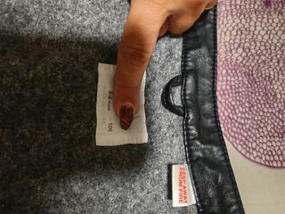 Chaqueta cuero niño negra