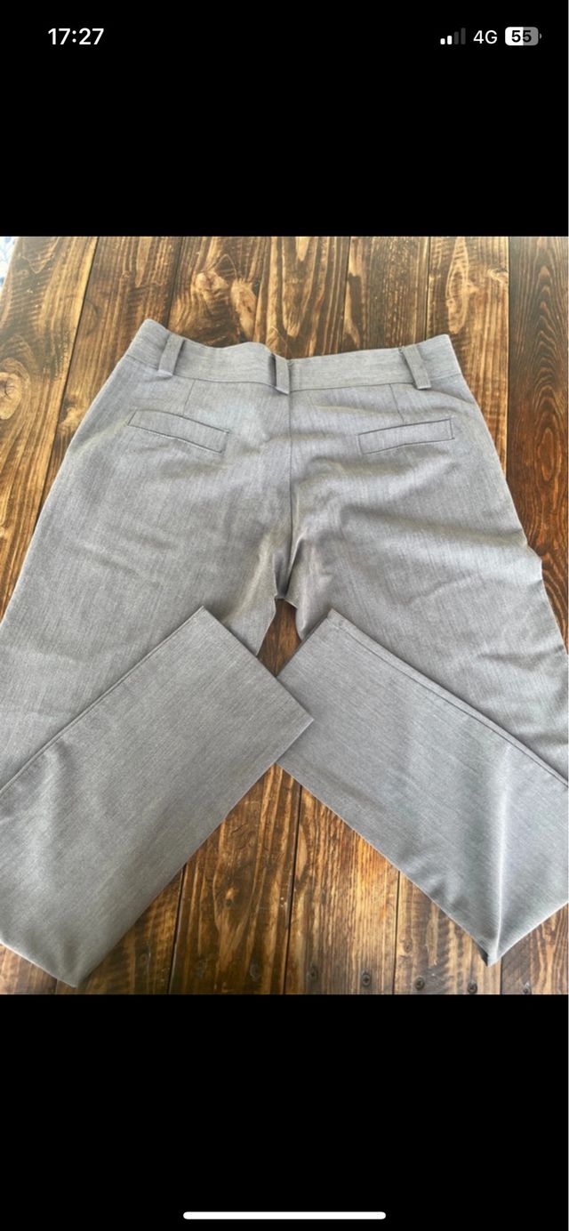 Pantaloni grigi a sigaretta donna