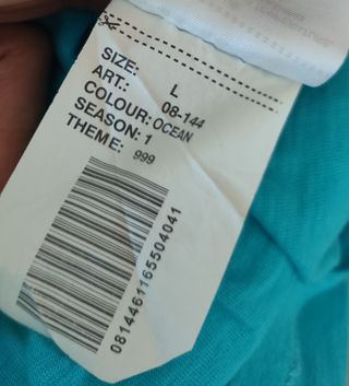 Camiseta tirantes encaje turquesa