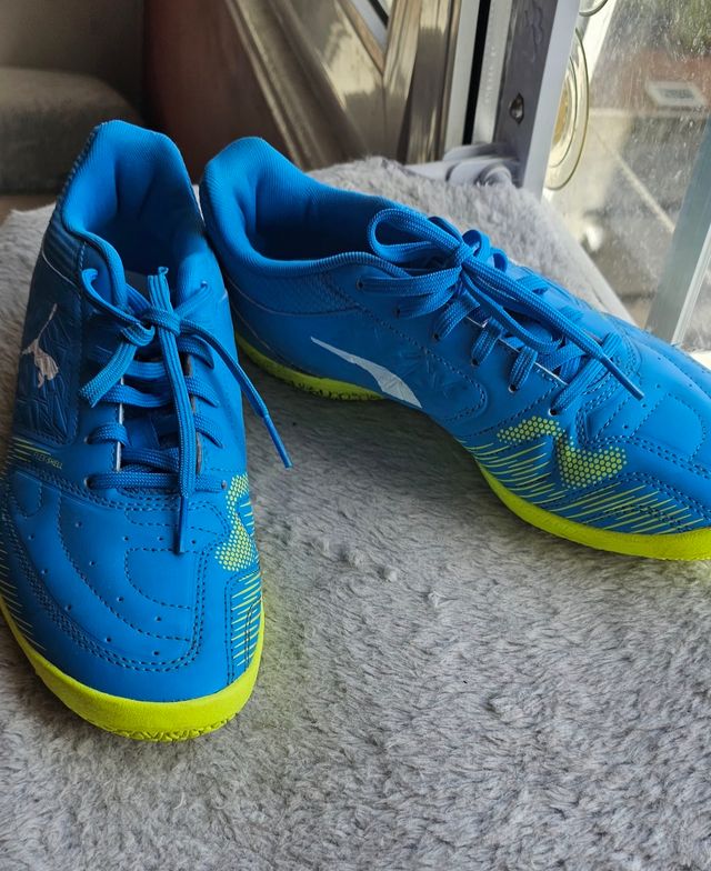 Zapatillas Puma Fútbol Sala - Azul/Amarillo