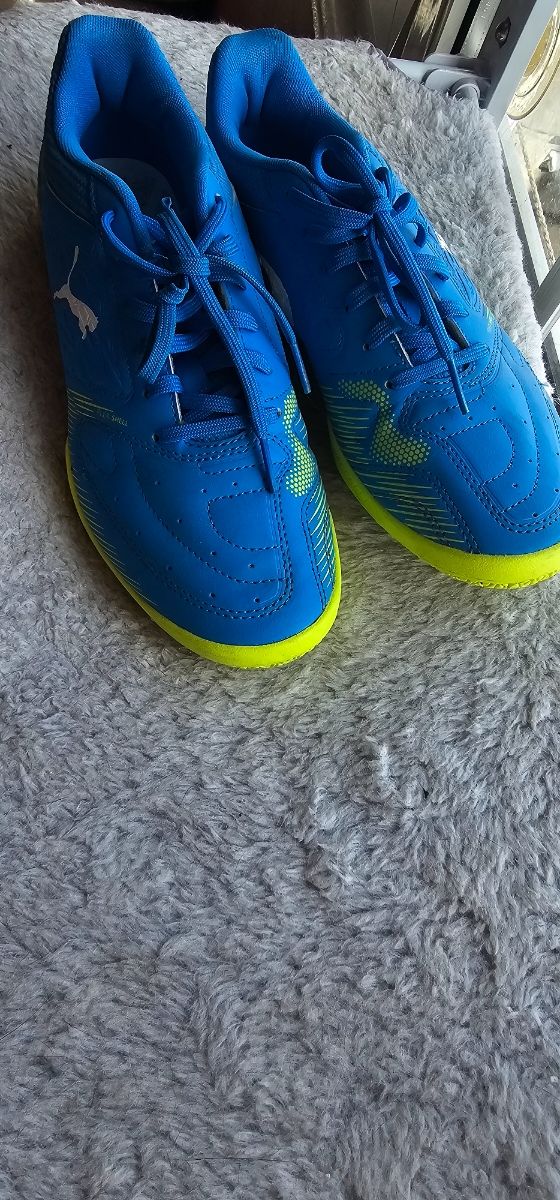 Zapatillas Puma Fútbol Sala - Azul/Amarillo