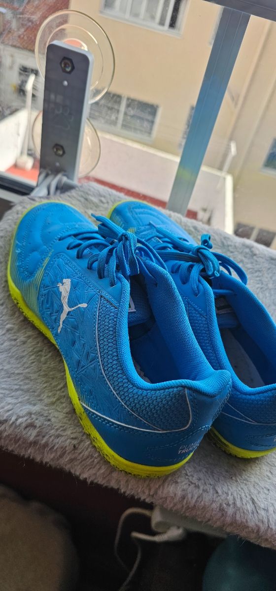 Zapatillas Puma Fútbol Sala - Azul/Amarillo