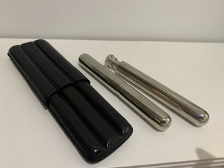 Portapuros piel | Estuche acero