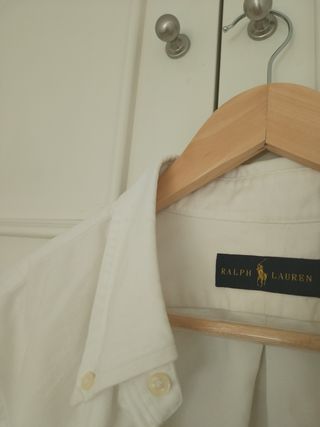 Camisa Ralph Lauren Oxford blanca XXL