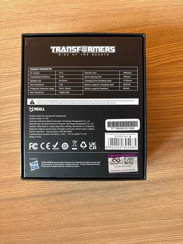 Cuffie Transformers Rise of the Beasts