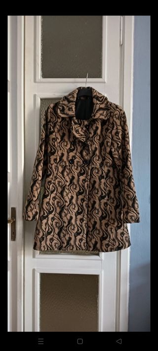 Cappotto leggero beige e marrone