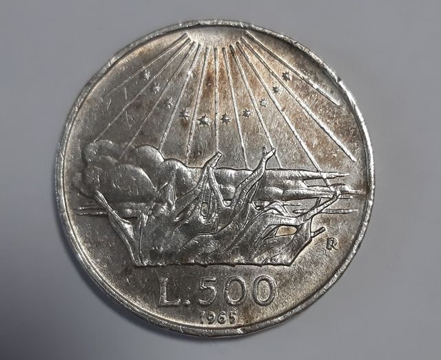 500 Lire Italia 1965 - Moneta