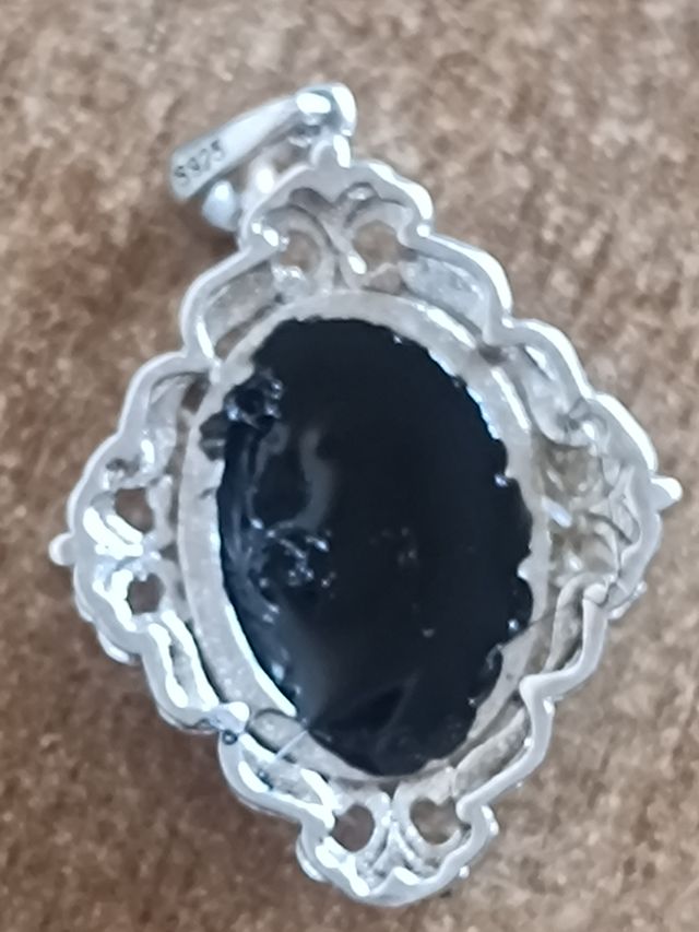 Colgante ópalo natural Smoked etíope