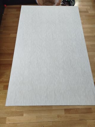 Mesa elevable beige cristal-metal