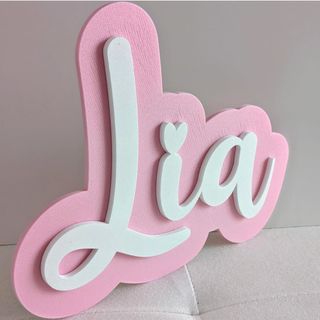 Nombre Personalizado Decorativo Relieve