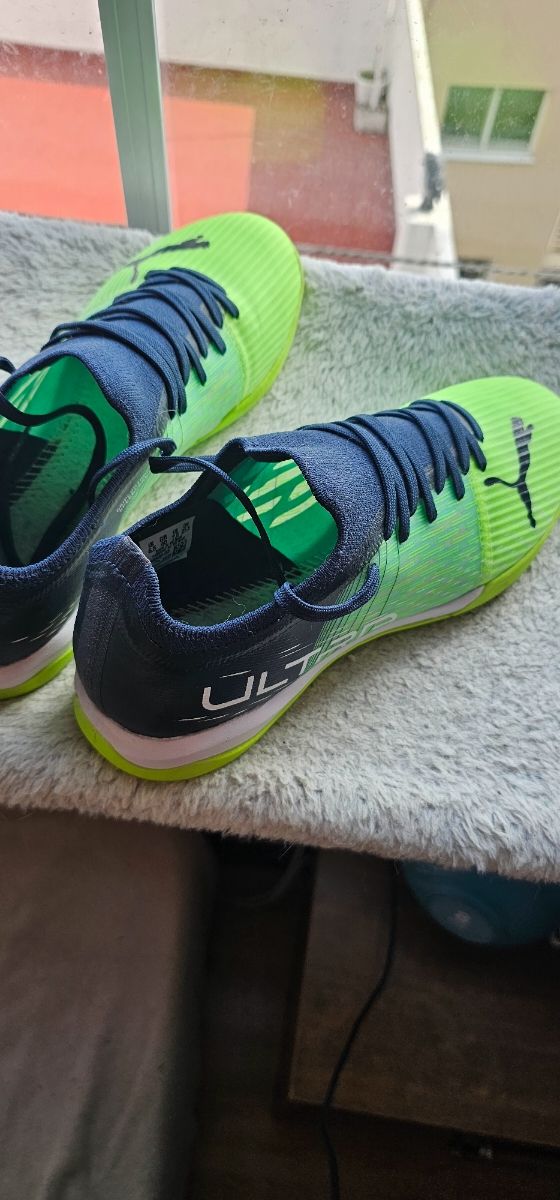 Botas Puma Fútbol Sala - Verde/Azul