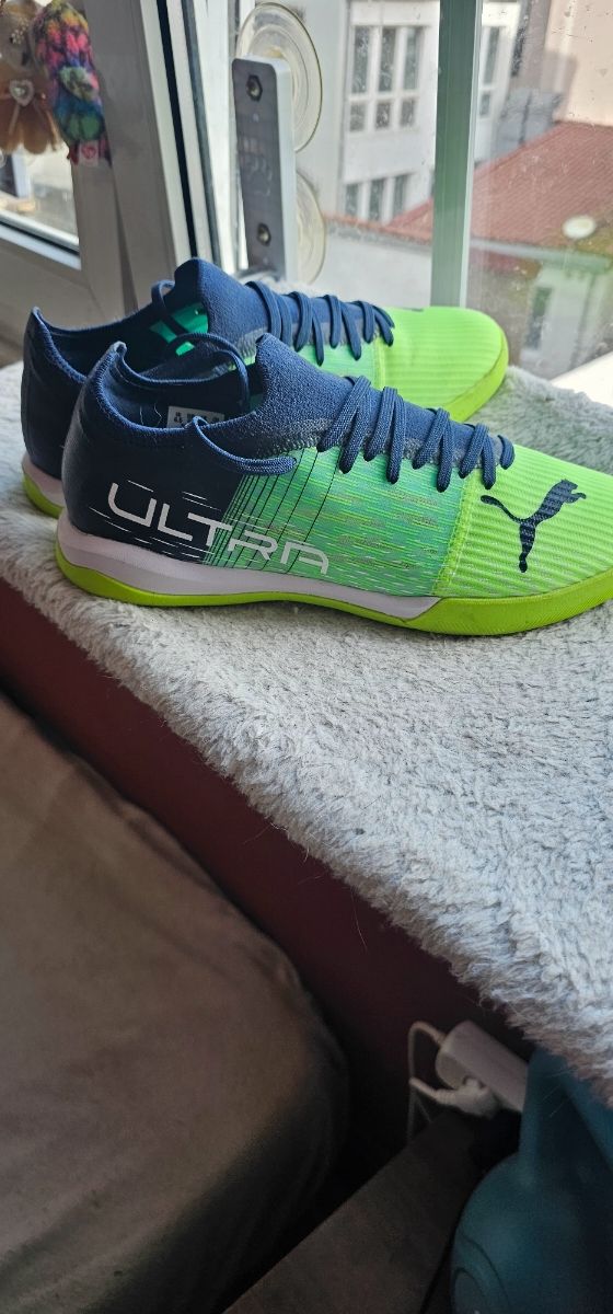 Botas Puma Fútbol Sala - Verde/Azul