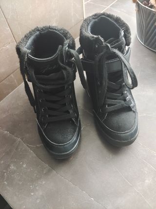 Botines negros con plataforma