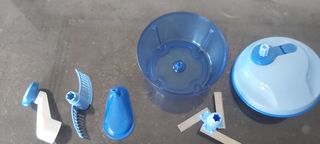 Picadora manual Tupperware azul