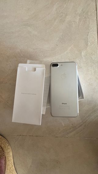 iPhone 7 Plus 256 GB - Plata, incluye funda