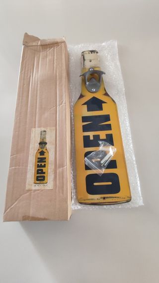 Apribottiglie da parete - Giallo