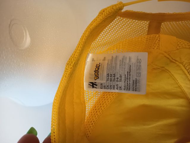 Cappellino Pikachu H&M Giallo