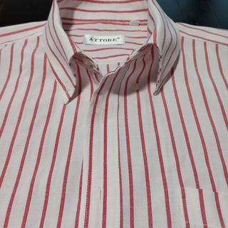 Camicia ATTORE a righe rosso-bianco