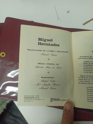 Cintas Casette Juan Ramón Jiménez, Lorca y Hernánd