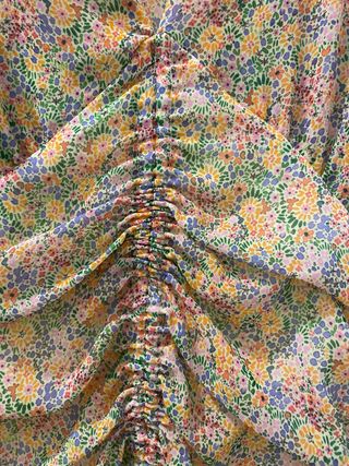 Vestido Zara flores multicolor