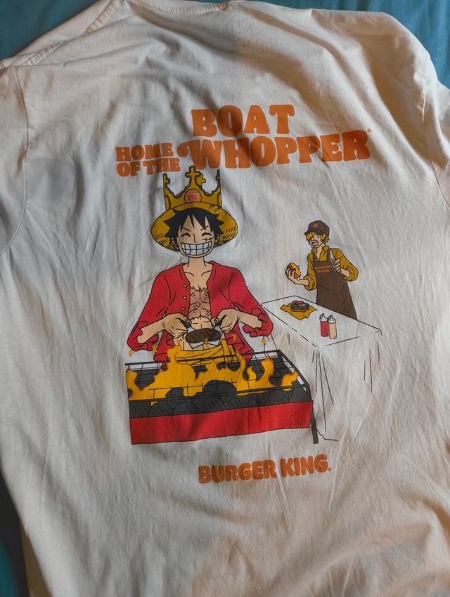 Camiseta One Piece Burger King - Talla M