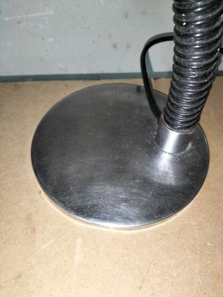 Lampara Vintage Metalica Plateada + Flexo