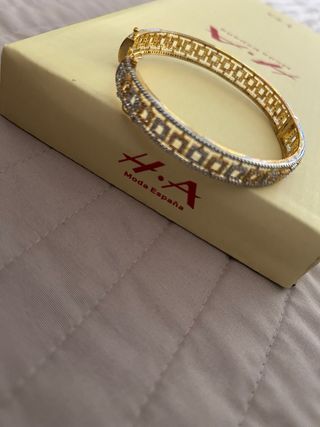 Pulsera H·A Moda España dorada y plateada