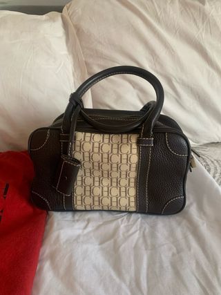 Bolso Carolina Herrera Marrón Beige