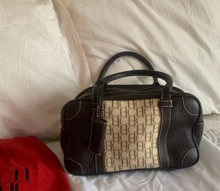 Bolso Carolina Herrera Marrón Beige