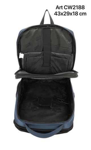 Zaino Coveri nero - USB - 43x29x18cm
