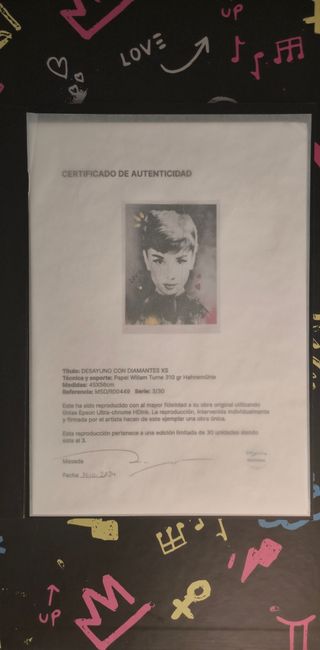 Serigrafia Audrey Hepburn - Obra de Marco Maseda