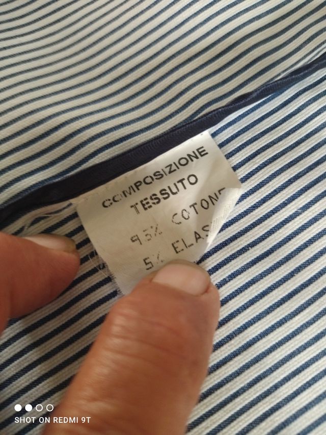 Blazer Filto a righe bianco-blu