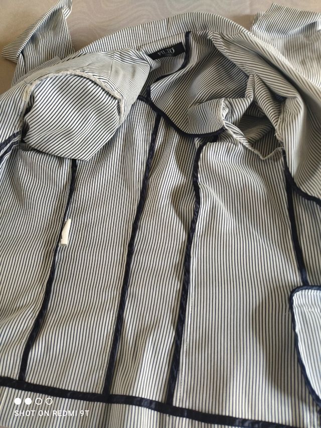 Blazer Filto a righe bianco-blu