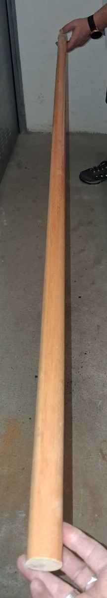 Barra cortina madera.