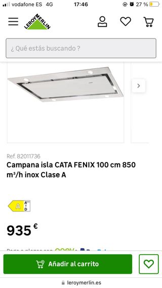 Campana Cata Fenix 1000 Isla