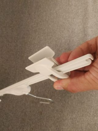 Perchas plástico blancas 40 piezas