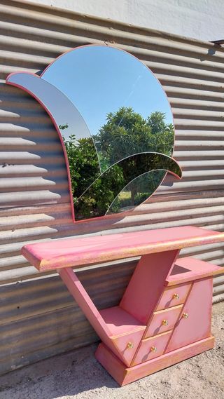 Mueble vintage recibidor/tocador espejo