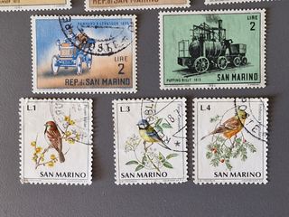 20 francobolli San Marino vintage