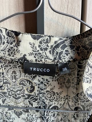 Blusa Trucco beige-negro
