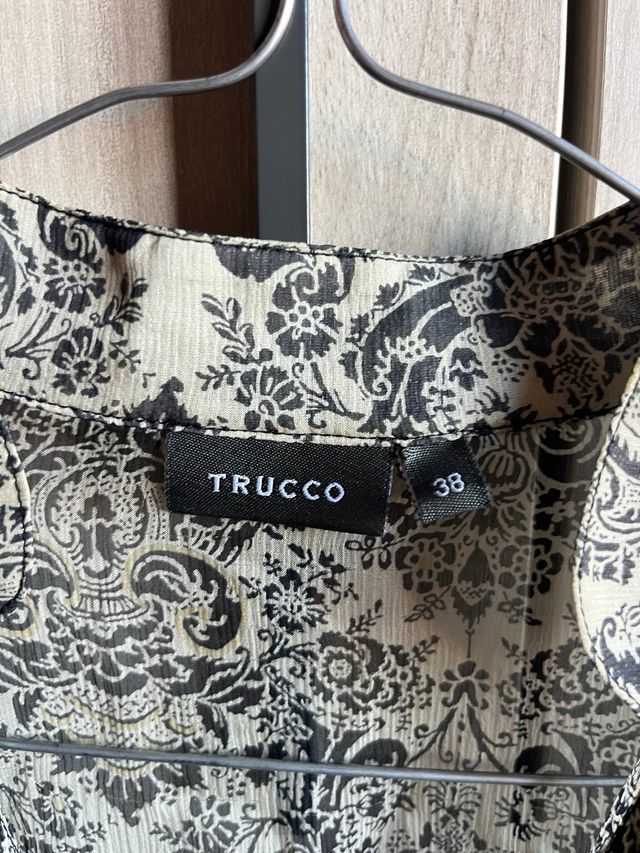 Blusa Trucco beige-negro