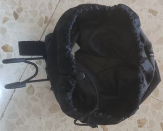 Cesta bici plegable negra