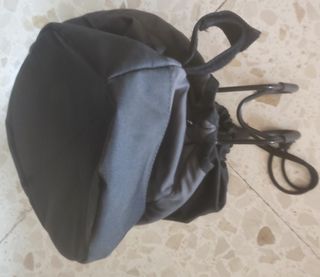 Cesta bici plegable negra